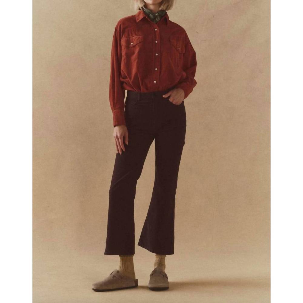 NEW THE GREAT. the kick boot pants in slate